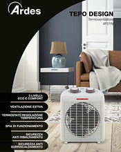 Carica l'immagine nel visualizzatore di Gallery, Ardes AR4F01N Termoventilatore TEPO DESIGN con 2 Potenze, Termostato... - Ilgrandebazar
