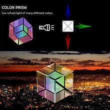 Carica l'immagine nel visualizzatore di Gallery, SIMUER Cubo del Prisma a Dispersione RGB Vetro Ottico Prisma...