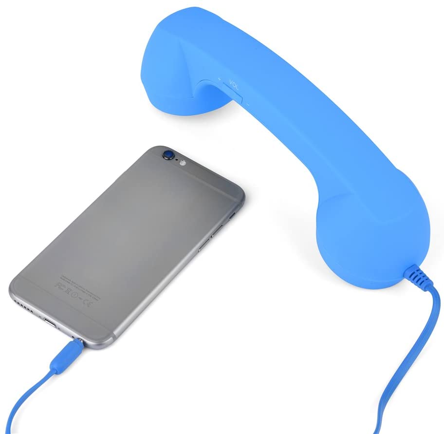 Cornetta Telefonica Vintage Anti-Radiazione USB-C Con Jack 3.5mm – Plug And Play, ABS Rosa Per Smartphone