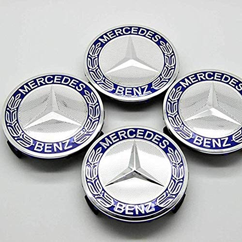 4 Coprimozzi Per Mercedes Benz - Ricambio Nero 75mm, Compatibili Con Modelli Classe C, E, S, Ecc. - Foto 10