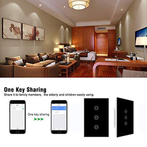 Jinvoo Smart US WIFI Touch Switch, telecomando senza fili, interruttore per...