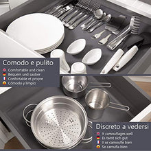 Carica l'immagine nel visualizzatore di Gallery, Kaeren Tappetino Antiscivolo per 48 cm x 150 cm, Grigio Antracite/Puntini