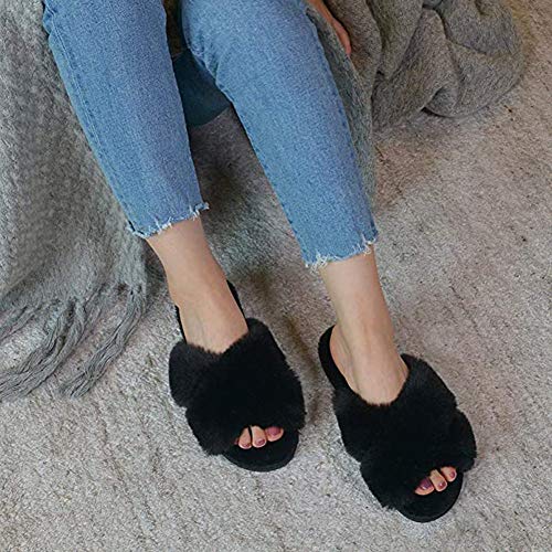 Fadezar Pantofole Peluche Donna Ciabatte da Casa Comode Invernali Moda Fadezar Pantofole Peluche Donna Ciabatte da Casa Comode Invernali Moda