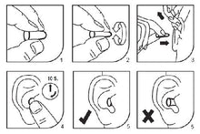 Carica l'immagine nel visualizzatore di Gallery, Tappi per orecchie antirumore protezione 3M 1100 con cordino 5 paia (10... - Ilgrandebazar