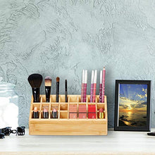 Carica l'immagine nel visualizzatore di Gallery, Relaxdays Naturale, Porta Rossetti in bambù, 24 Scomparti, Aspetto,...