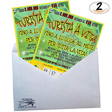 Carica l'immagine nel visualizzatore di Gallery, Gratta E Vinci Scherzo Horus Creations - 2 Biglietti Turista A Vita - Ilgrandebazar