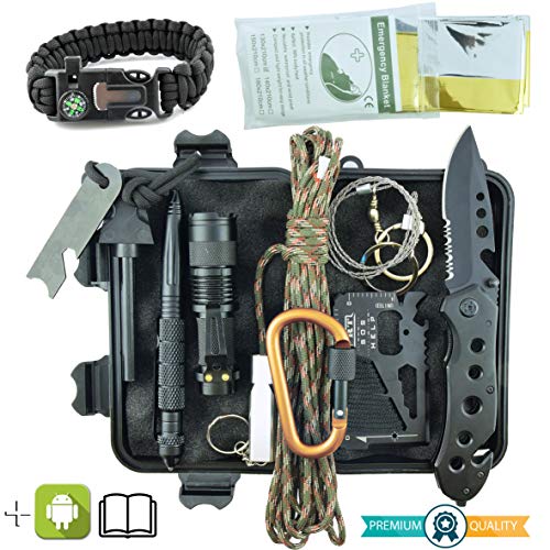 Luce Dito LED Mk10 Mani Libere - Verde Militare/Sopravvivenza Con Batterie (5col Survival Supply)