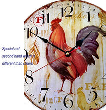 Carica l'immagine nel visualizzatore di Gallery, SKJIND - Orologio da parete cucina, in legno, 12''