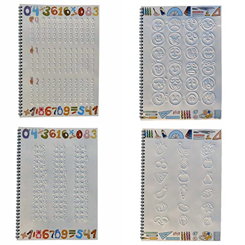 4 Quaderni Magici In Tedesco Per Bambini – Imparano Lettere, Numeri, Addizioni E Disegno – Con Penna E 10 Ricariche – Riscrivibili E Cancellabili