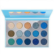 Carica l'immagine nel visualizzatore di Gallery, DE’LANCI Palette de maquillage 15 couleurs fard à paupières bleu... - Ilgrandebazar