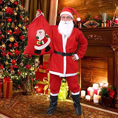 Costume Completo Babbo Natale, Pezzi Costume Babbo Natale Uomo