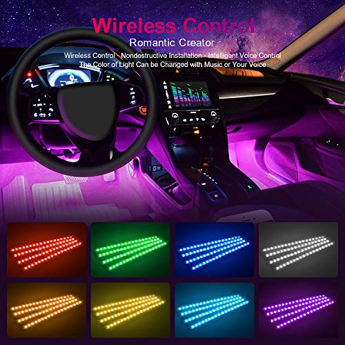 bedee Led Auto Interni Kit,Striscia Neon Interni,RGB SMD 72 LED –