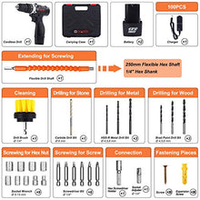 Carica l'immagine nel visualizzatore di Gallery, Trapano Avvitatore Batteria 12V, GOXAWEE 100Pz Kit Trapano... - Ilgrandebazar