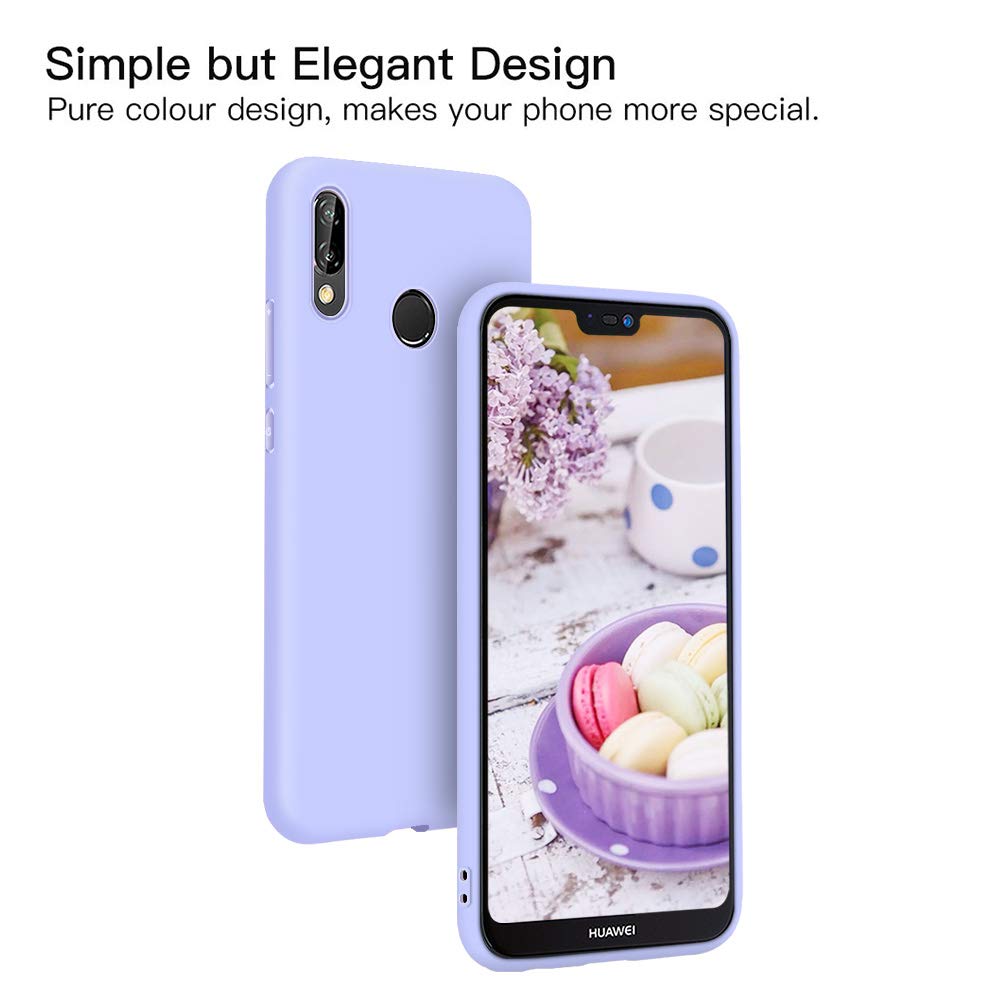 Cover In Silicone TPU Per Huawei P20 + Pellicola In Vetro Temperato, Morbida, Sottile, Anti-urto, Bordo Rialzato, Nera