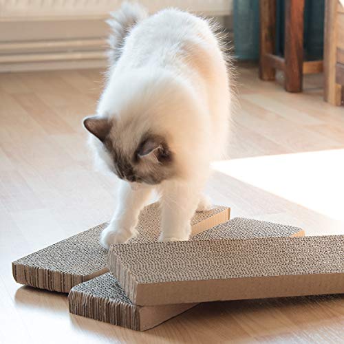 Navaris Cartone Tiragraffi Per Gatti XXL - Graffiatoio Gioco E Sdraio Per Gatti Grandi E Piccoli