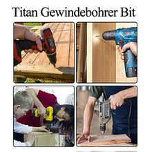 Carica l'immagine nel visualizzatore di Gallery, Qibaok 6 pezzi punte trapano Maschi Countersink Tap HSS Imposta combinazione...