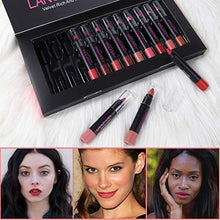 Carica l'immagine nel visualizzatore di Gallery, ISENPENK 12pcs Rossetti Set Lipstick Matte Lunga Durata 12 pz