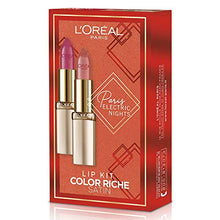 Carica l'immagine nel visualizzatore di Gallery, L'Oréal Paris Makeup Cofanetto Idea Regalo Donna, 2 Rossetti Satinati Color... - Ilgrandebazar