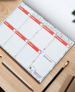 Erik Snoopy Planning da Tavolo con Calendario Perpetuo e Planner Settimanale... - Ilgrandebazar