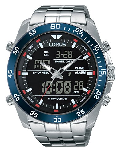 Lorus RH365AX9 Orologio Uomo Al Quarzo – Cassa Acciaio E Cinturino In Metallo, Quadrante Analogico 41mm