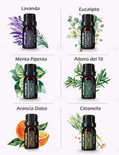 Carica l'immagine nel visualizzatore di Gallery, VicTsing Oli Essenziali, 6 * 10ml Set di Essenziali Puri 100% per Marrone