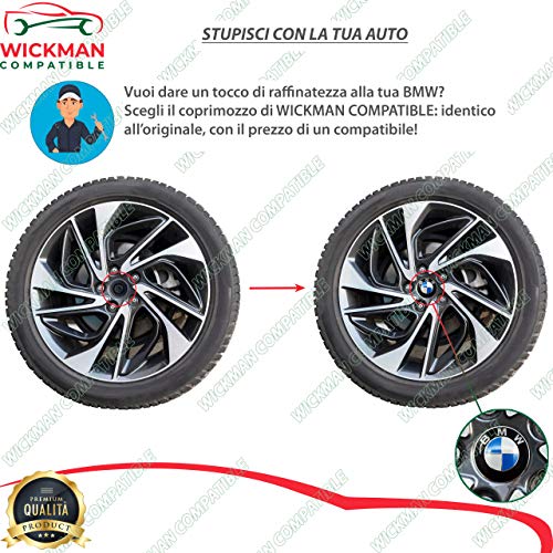 Set di 4 copriozzi copatibili con 75 Copricerchi