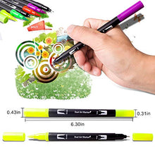 Carica l'immagine nel visualizzatore di Gallery, Laconile 100 colori acquerello spazzole con punta di 2 mm, 100 Black Colours - Ilgrandebazar