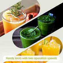 Carica l'immagine nel visualizzatore di Gallery, Aigostar Baron – Frullatore portatile 2 in 1 per frutta e verdura. 350W e...