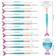 Carica l'immagine nel visualizzatore di Gallery, Set di Pennelli Trucco Professionale Spazzole per Bellezza a Forma Sirena...