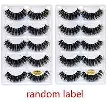 Carica l'immagine nel visualizzatore di Gallery, Anself 5 paia di ciglia finte Pure hand-made Thick Long lungo