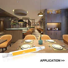 Carica l'immagine nel visualizzatore di Gallery, Bonlux R7S LED 78mm Lampadina 5 Watt 2-Pezzi 5w r7s Fila, Bianco Calda - Ilgrandebazar