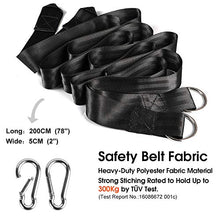 Carica l'immagine nel visualizzatore di Gallery, Anyoo Amaca in Cotone da Esterno per Giardino Portatile Campagna Rosso/Giallo