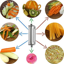Carica l'immagine nel visualizzatore di Gallery, Electro-Weideworld PRO Pela Pelapatate verdure duale a Julienne, con manico... - Ilgrandebazar