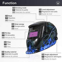 Carica l'immagine nel visualizzatore di Gallery, Yorbay® Casco per saldatura solare, con oscuramento Skull, Lightning - Ilgrandebazar