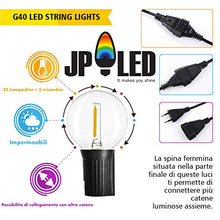 Carica l'immagine nel visualizzatore di Gallery, JP-LED Catena Di Luci LED【 Con 27 Lampadine Led G40 】Luci Da Esterno E Da...
