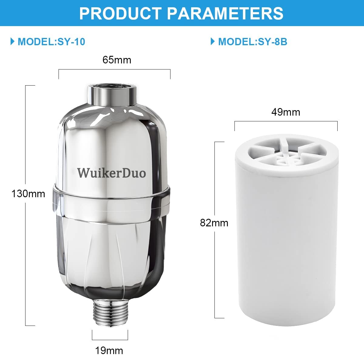 Filtro Doccia Universale | Rimuove Cloro E Metalli Pesanti, Riduce Pelle Secca E Forfora, Con Ricambi - Foto 1