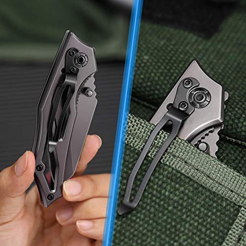 oontay Coltello Pieghevole Caccia Coltello VG10 Daasco Coltellino Tascabile a una ano per oontay Coltello Pieghevole Caccia Coltello VG10 Daasco Coltellino Tascabile a una ano per