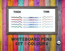 Carica l'immagine nel visualizzatore di Gallery, 5 Pennarelli per Lavagnette – Doppia Punta, Media e Fine – Subito Asciutti,... - Ilgrandebazar