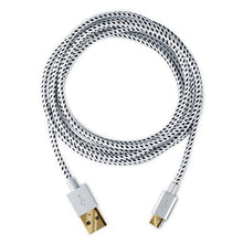 Carica l'immagine nel visualizzatore di Gallery, CSL - 5m Cavo Micro USB a Nylon Intrecciato e connettore in F: 5,0m - Ilgrandebazar