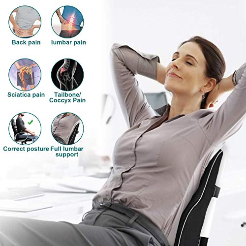 Cuscino Lombare Ergonomico In Memory Foam: Il Migliore Amico Per La Tua Schiena! Perfetto Per Auto, Ufficio E Viaggi