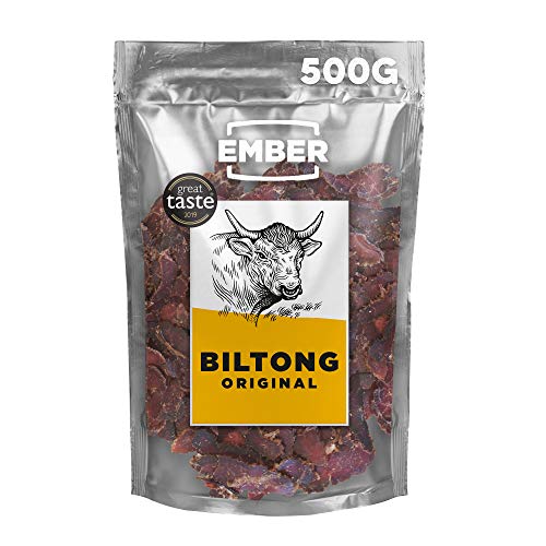 Ember Biltong 500g – Carne Secca Beef Jerky Originale – Snack Proteico,...