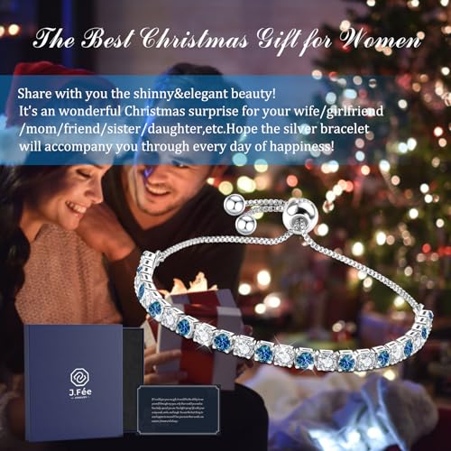 Regalo Per Lei - Braccialetto A Cristalli Per Moglie, Fidanzata Regalo Per Lei - Braccialetto A Cristalli Per Moglie, Fidanzata