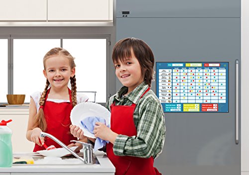 Barattolo Delle Ricompense In Legno Per Bambini Con Stelle Colorate – Tabella Del Buon Comportamento Per Casa E Scuola