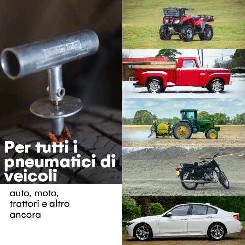 Kit Riparazione Pneumatici Tubeless Boulder Tools - Custodia Compatta Con Istruzioni - Foto 7