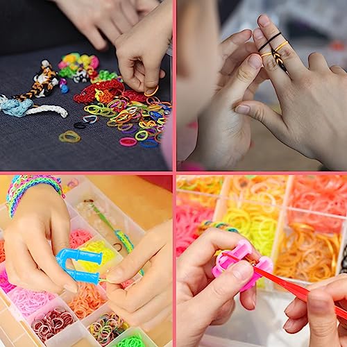 Umitive Elastici per Braccialetti ,1176Pcs Kit Braccialetti Fai Da Te