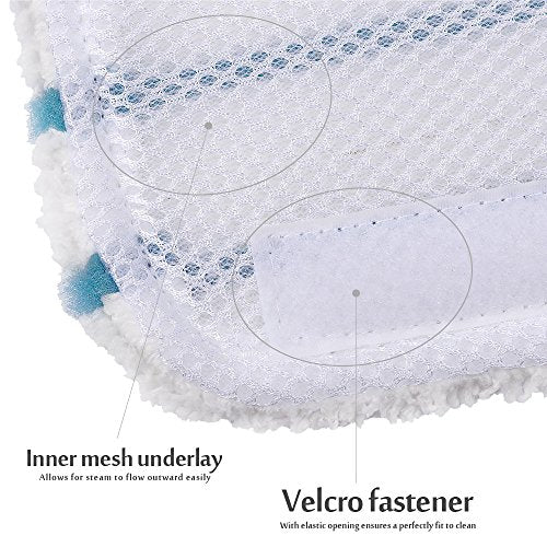 KEEPOW Set di 8 Panni Lavabili in Microfibra Rettangolari per Steam Mop FSMP20, FSMH1321JMD, FSM1500, FSM1600, FSM1610, FSM1620, FSM1621, FSM1630, FSMH162 KEEPOW Set di 8 Panni Lavabili in Microfibra Rettangolari per Steam Mop FSMP20, FSMH1321JMD, FSM1500, FSM1600, FSM1610, FSM1620, FSM1621, FSM1630, FSMH162