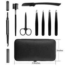 Carica l'immagine nel visualizzatore di Gallery, HOCOSY Kit per Sopracciglia (8 pezzi), Strumento Professionale Con Pinzette...