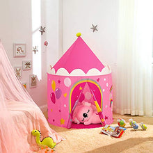 Carica l'immagine nel visualizzatore di Gallery, SONGMICS Tenda da Gioco Castello Principessa per Ragazze e Rosa, Giallo - Ilgrandebazar