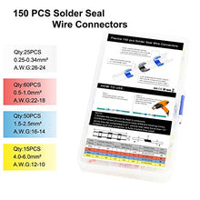 Carica l'immagine nel visualizzatore di Gallery, 150 Pezzi Connettori Termoretraibili Saldanti,Preciva Guaine... - Ilgrandebazar