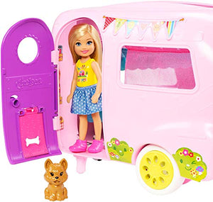 Barbie il Camper di Chelsea, Playset con Bambola, Veicolo, Roulotte e Tanti... - Ilgrandebazar